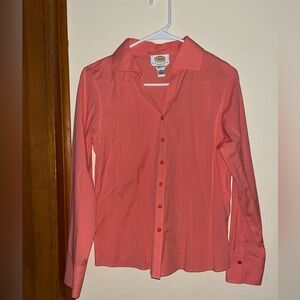 Talbots Vibrant Coral Blouse